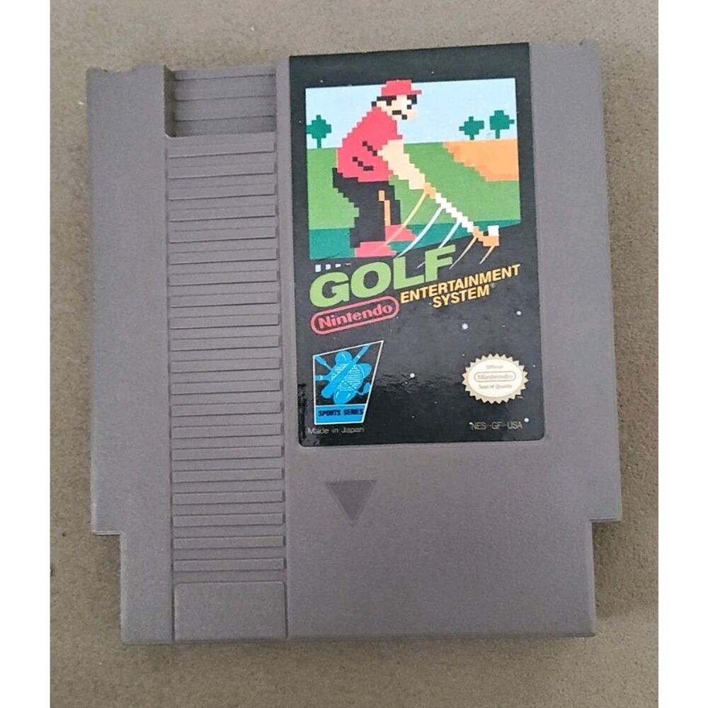 Vintage Golf Video Game Nintendo Entertainment System NES 1985 Sport Series